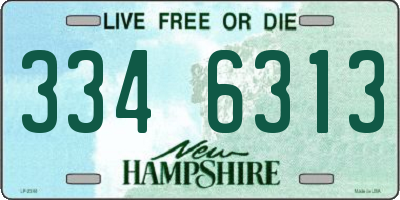 NH license plate 3346313