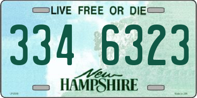 NH license plate 3346323