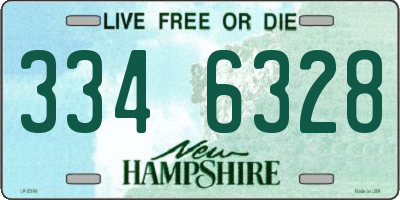 NH license plate 3346328