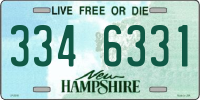 NH license plate 3346331