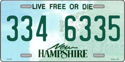 NH license plate 3346335
