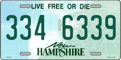 NH license plate 3346339