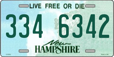 NH license plate 3346342