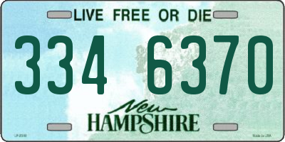 NH license plate 3346370