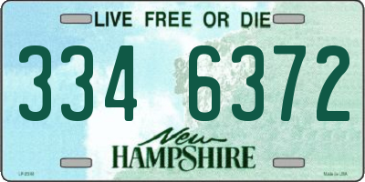 NH license plate 3346372