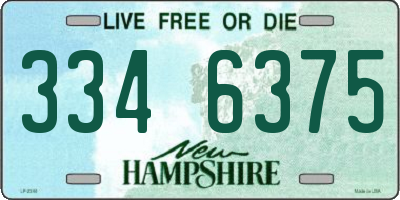 NH license plate 3346375