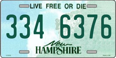 NH license plate 3346376
