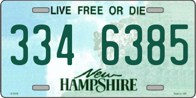 NH license plate 3346385