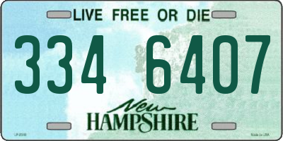 NH license plate 3346407