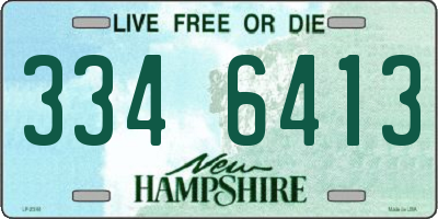 NH license plate 3346413