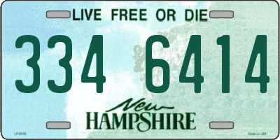 NH license plate 3346414