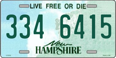 NH license plate 3346415