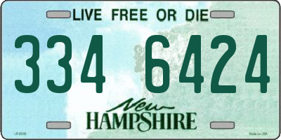 NH license plate 3346424