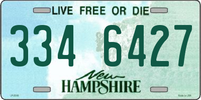 NH license plate 3346427