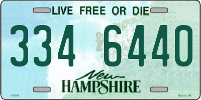NH license plate 3346440