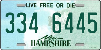 NH license plate 3346445