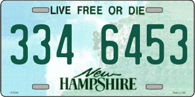NH license plate 3346453