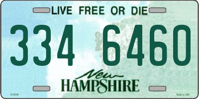 NH license plate 3346460
