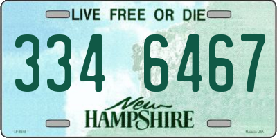 NH license plate 3346467