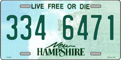 NH license plate 3346471
