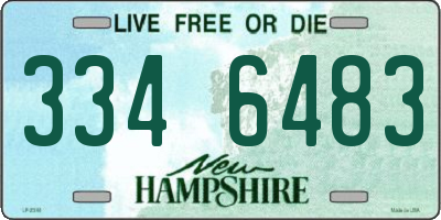 NH license plate 3346483