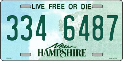 NH license plate 3346487