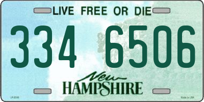 NH license plate 3346506