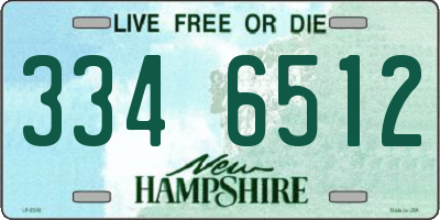 NH license plate 3346512