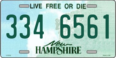 NH license plate 3346561