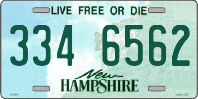 NH license plate 3346562