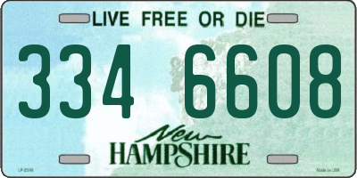 NH license plate 3346608