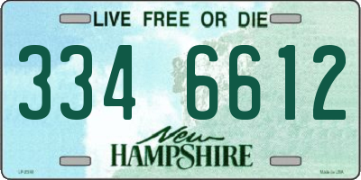 NH license plate 3346612