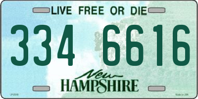 NH license plate 3346616