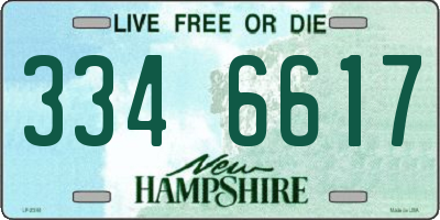 NH license plate 3346617