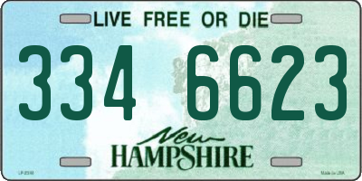NH license plate 3346623