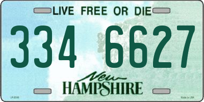 NH license plate 3346627