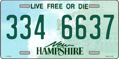 NH license plate 3346637