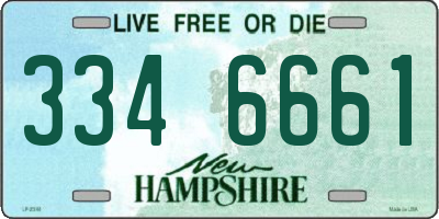 NH license plate 3346661