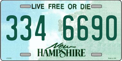 NH license plate 3346690