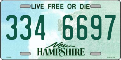 NH license plate 3346697