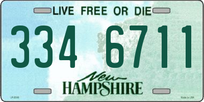 NH license plate 3346711