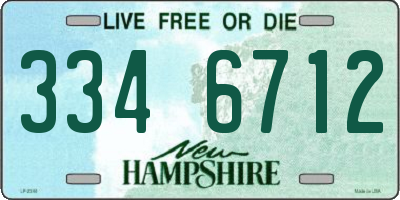 NH license plate 3346712