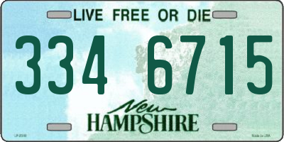 NH license plate 3346715