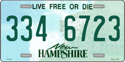 NH license plate 3346723