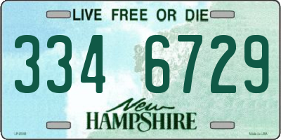 NH license plate 3346729