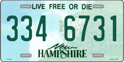 NH license plate 3346731