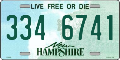 NH license plate 3346741