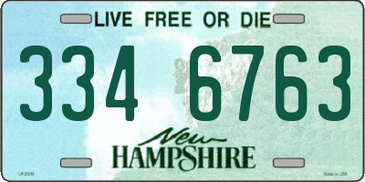 NH license plate 3346763