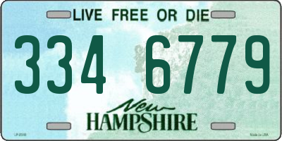 NH license plate 3346779