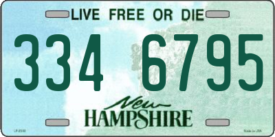 NH license plate 3346795
